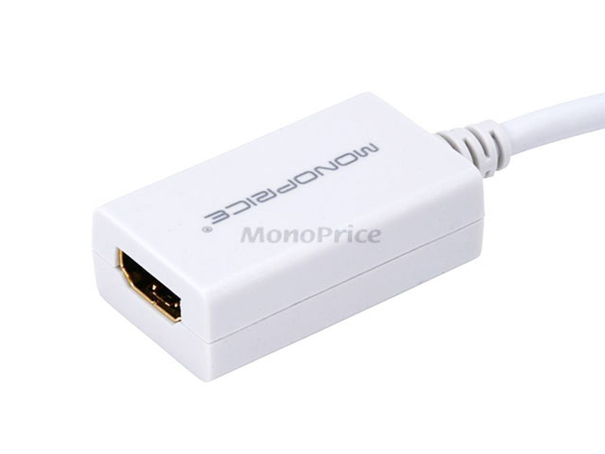 Monoprice Mini DisplayPort/Thunderbolt to HDMI Adapter with Audio Support