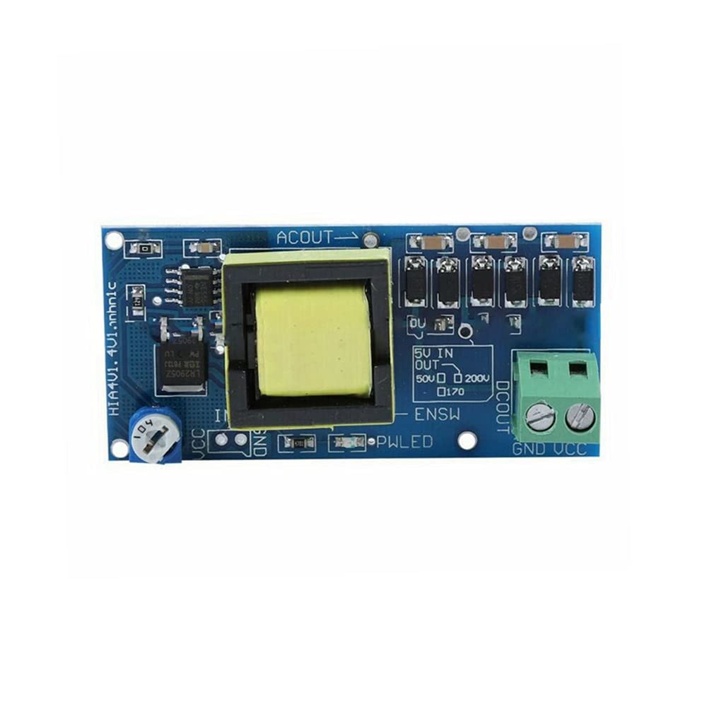 Acxico 1pcs High Voltage DC-DC Boost Converter 5V-12V Step up to 300V-1200V Power Module