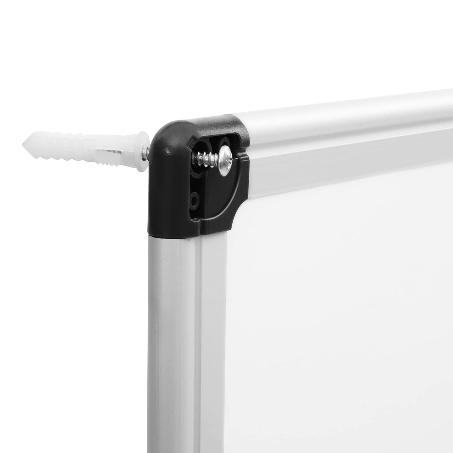 Amazon Basics Magnetic Dry Erase Whiteboard, 24" x 18", Aluminum Frame, Silver/White, Presentation Board for Writing Notes