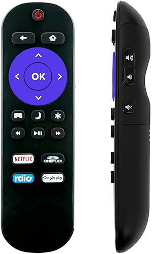 Replacement for Insignia ROKU TV Remote w/Volume Control & TV Power Button for All Insignia Roku TV NO Pairing NOT for Roku Player (Box) NOT for Roku