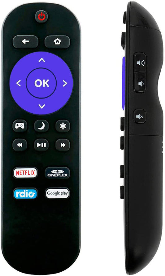 Replacement for Insignia ROKU TV Remote w/Volume Control & TV Power Button for All Insignia Roku TV NO Pairing NOT for Roku Player (Box) NOT for Roku