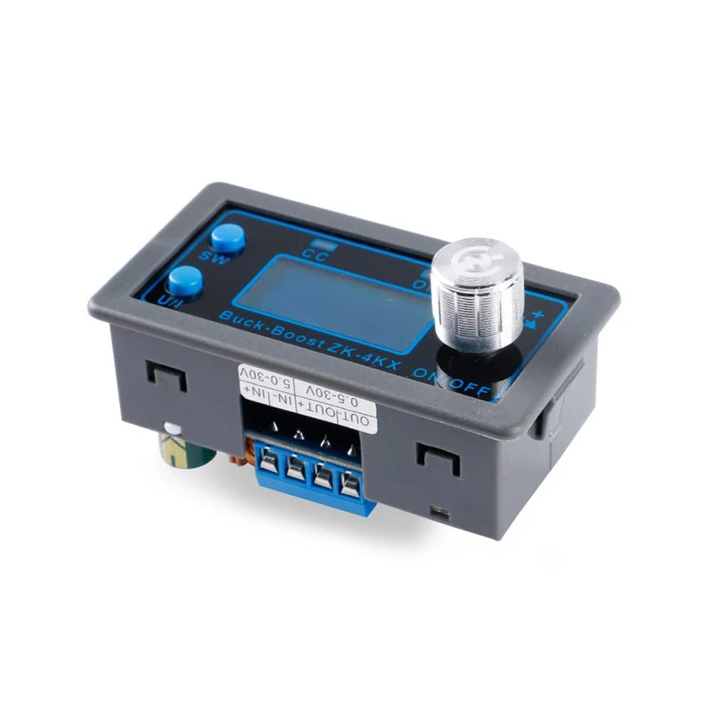 Rakstore ZK-4KX CNC DC DC Buck Boost Converter CC CV 0.5-30V 4A Power Module Adjustable Regulated Power Supply for Solar Battery Charging