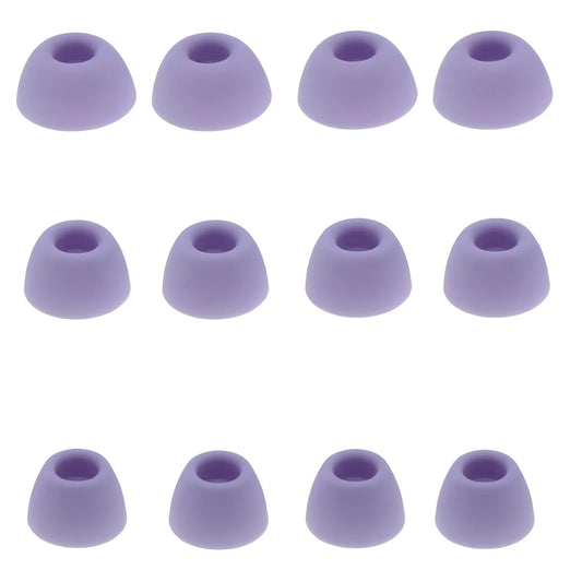 CYADCI Purple Earbud Tips 6 Pairs S/M/L Earbud Covers Rubber Replacement Earbud Tips Ear Bud Replacement Pieces Silicone Compatible with Samsung…