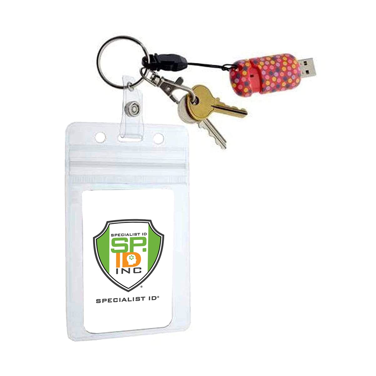 Specialist ID 5 Pack - Quick Release Detachable Loop String Connector - Buckle Snap Adapter to Lanyard or Straps for USB Flash Drive, Cell Phone