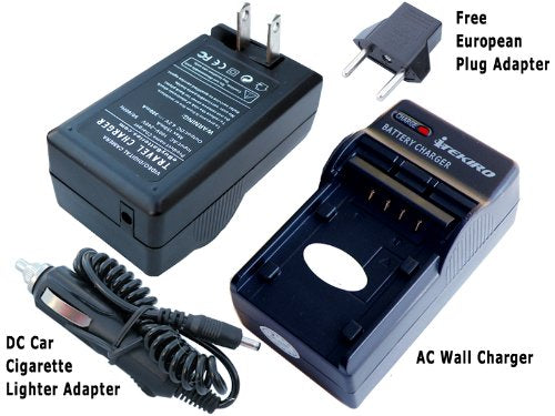 iTEKIRO Replacement Battery Charger Kit for NP-FM55H NP-FM500H BC-VM10 Sony Alpha A100 A100H A100K A100W A200 A300 A350 A500 A550 A700 A850 A900 DSLR