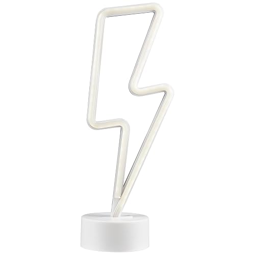 Northlight LED Lightening Bolt Neon Table Light - 11.5" - White