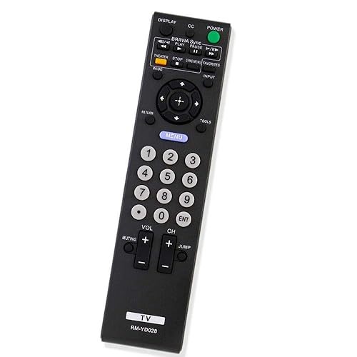 New - Replacement RM-YD028 Remote for Sony Bravia KDL46S5100 KDL32XBR9 KDL32L5000