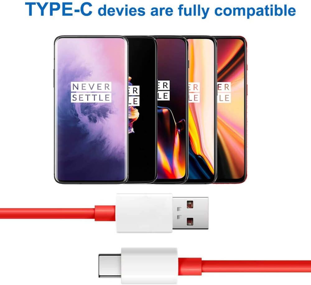 Warp Charger,30W Quick Rapid Charge Power AC Wall Adapter with USB-C Fast Charging Data Cable 3.3FT [5V 6A] Compatible with OnePlus