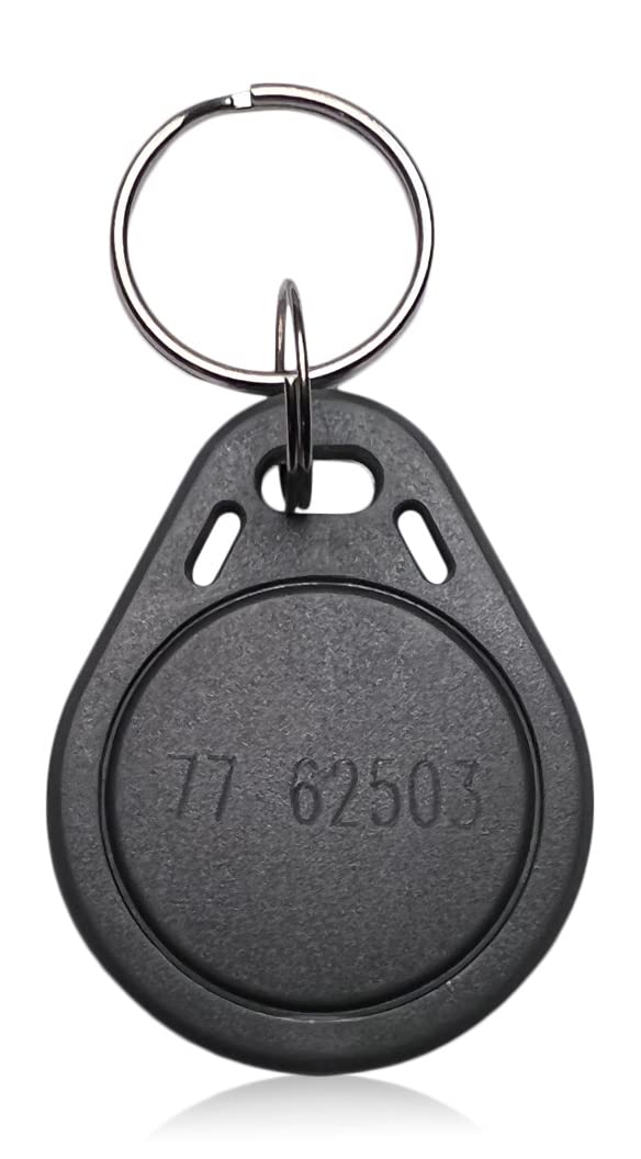 AuthorizID 10 - 26 Bit H10301 125 KHz Proximity Thin Grey Fobs Wiegand T5577 chip. Compatible with 1386 1326 7610 1586 1391 and 1346. Works