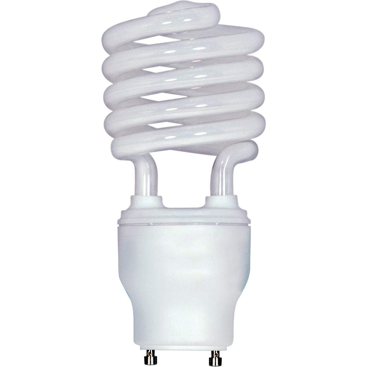 Satco S8207 26 Watt (120 Watt) 1750 Lumens Mini Spiral CFL Soft White 2700K GU24 Base Light Bulb