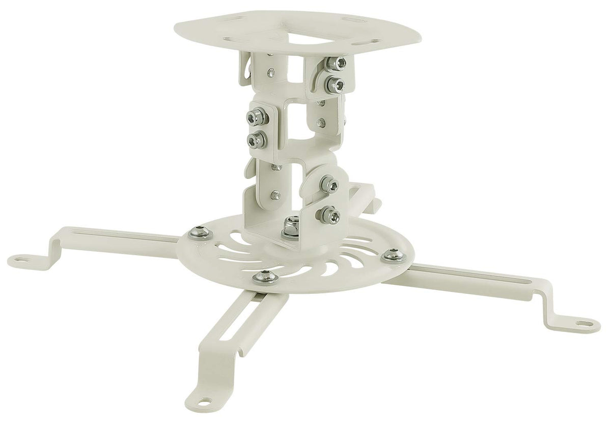 Mount-It! Low Profile Projector Ceiling Mount, 30 lbs, White