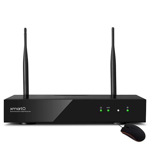 XMARTO 10-Channel 4K UHD H.265 NVR | Long Range Dual-Band Wi-Fi 6, Linux OS, No Monthly Fees | Easy Remote Access | Works ONLY with XMARTO WiFi6