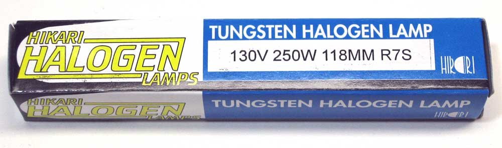 Hikari J130V/250W 118MM J-2017 200 299 watt Double Ended Halogen Light Bulb