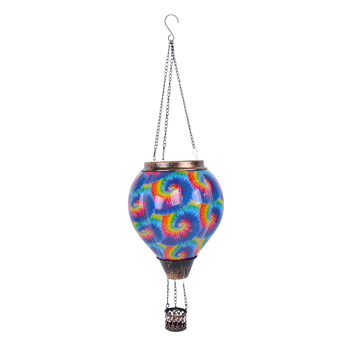 Briarwood Lane Tie Dye Swirl Solar Balloon Lantern