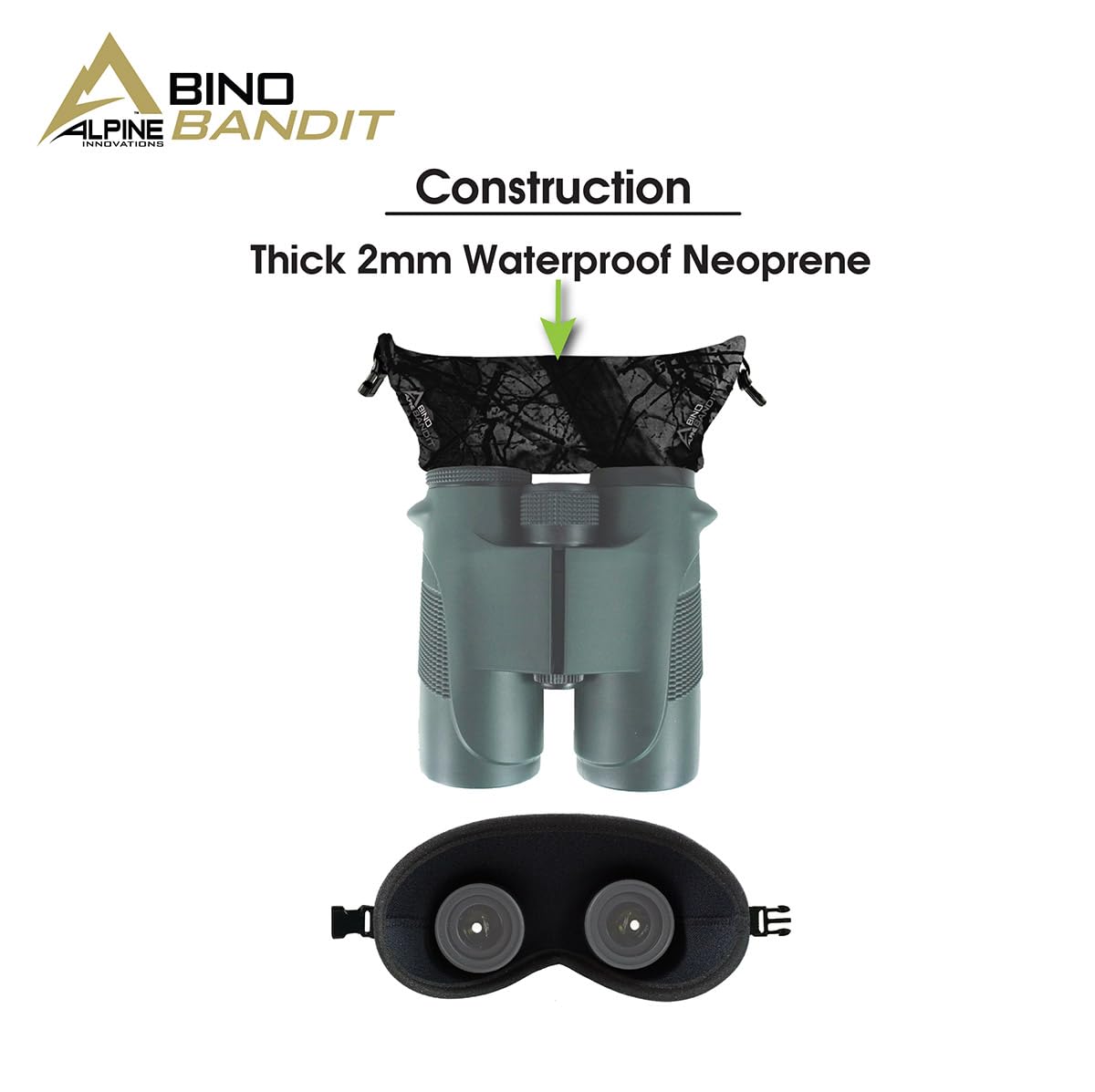 Slicker Bino Bandit - Blocks Glare, Improves Visual Acuity and Reduces Eye Fatigue. FITS All Binoculars. (Stealth Bronze)