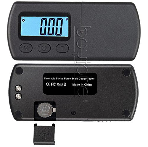 Boytone BT-SC Digital Turntable Stylus Force Scale Gauge Tester, Blue LCD Backlight for Tone arm Phono Cartridge