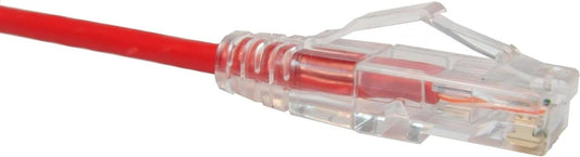 Unirise CS6-15F-RED 15FT CAT6 RED CLEARFIT Slim SNAGLESS 28AWG Patch Cable