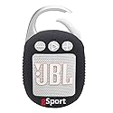 JBL Clip 5 Ultra Portable Bluetooth Speaker with gSport Silicone Sleeve (White)