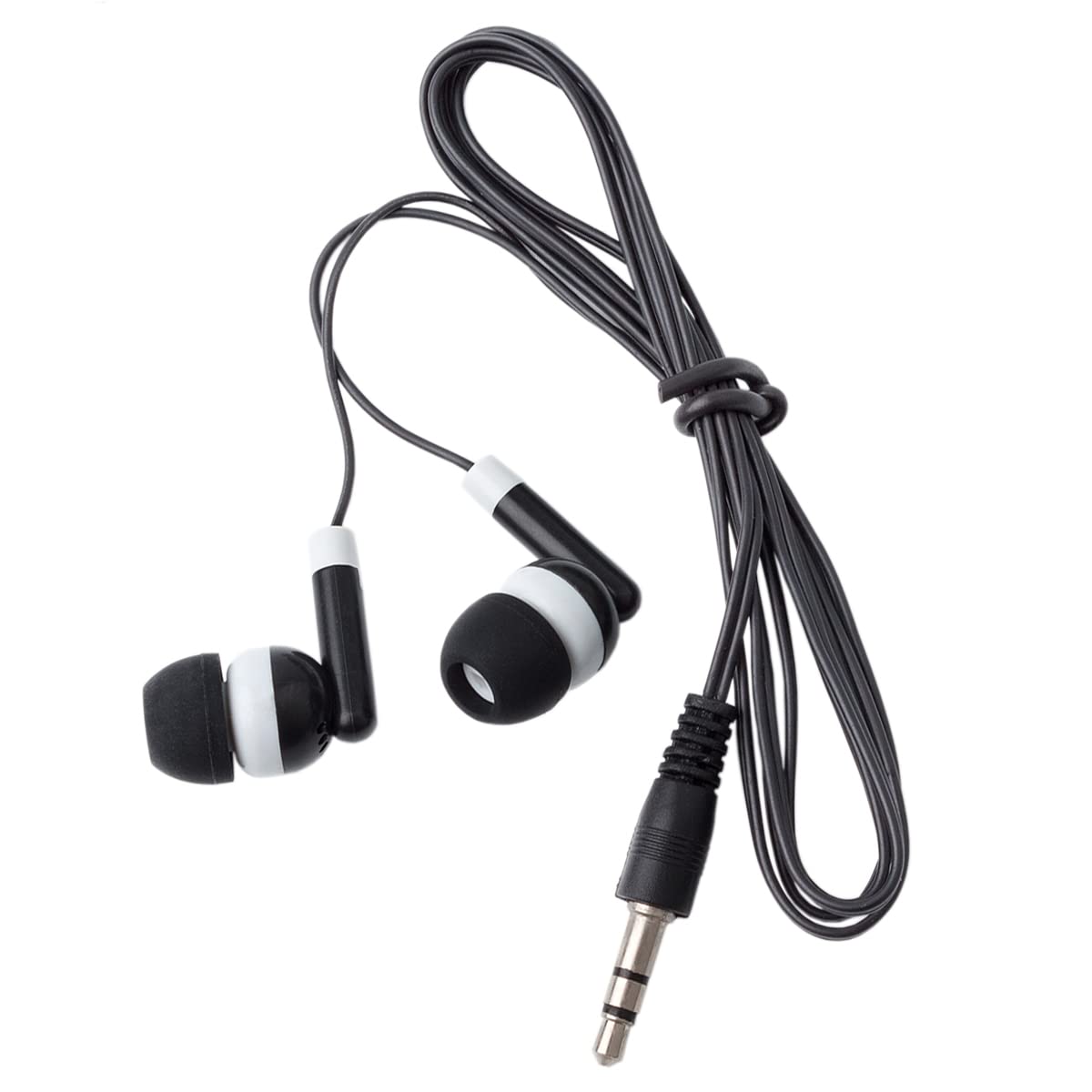 Wjjitan Wholesale Bulk Earbuds Headphones 100 Pack Individually Bagged Earphones for Schools, Classroom, Students, Libraries, Hospitals, Museums