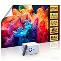 [Built-In App Smart Projector and Fresnel 85% ALR Screen] Daylight Screen 1.8dB Gain 100% sRGB Support 8K/4K 75", Home Theater Projector Auto Focus