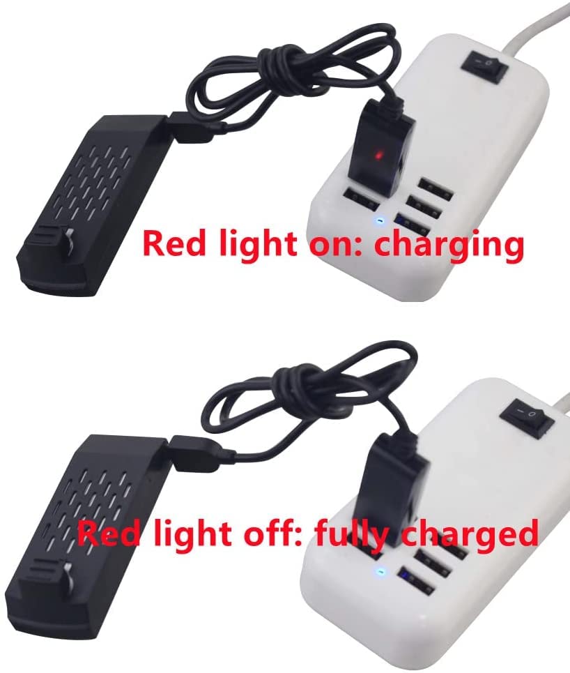 Accessories 2PCS 3.7V 1200mah Lithium Battery with USB Charging Cable for 4D-V4 4DV4 Aerial Photography Quadcopter Accessories RC Drone
