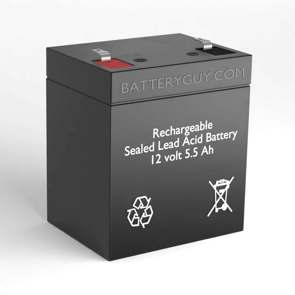 BatteryGuy Opti-UPS PS800B replacement battery - BatteryGuy BGH-1255F2 brand equivalent (Rechargeable, High Rate) - Qty of 2