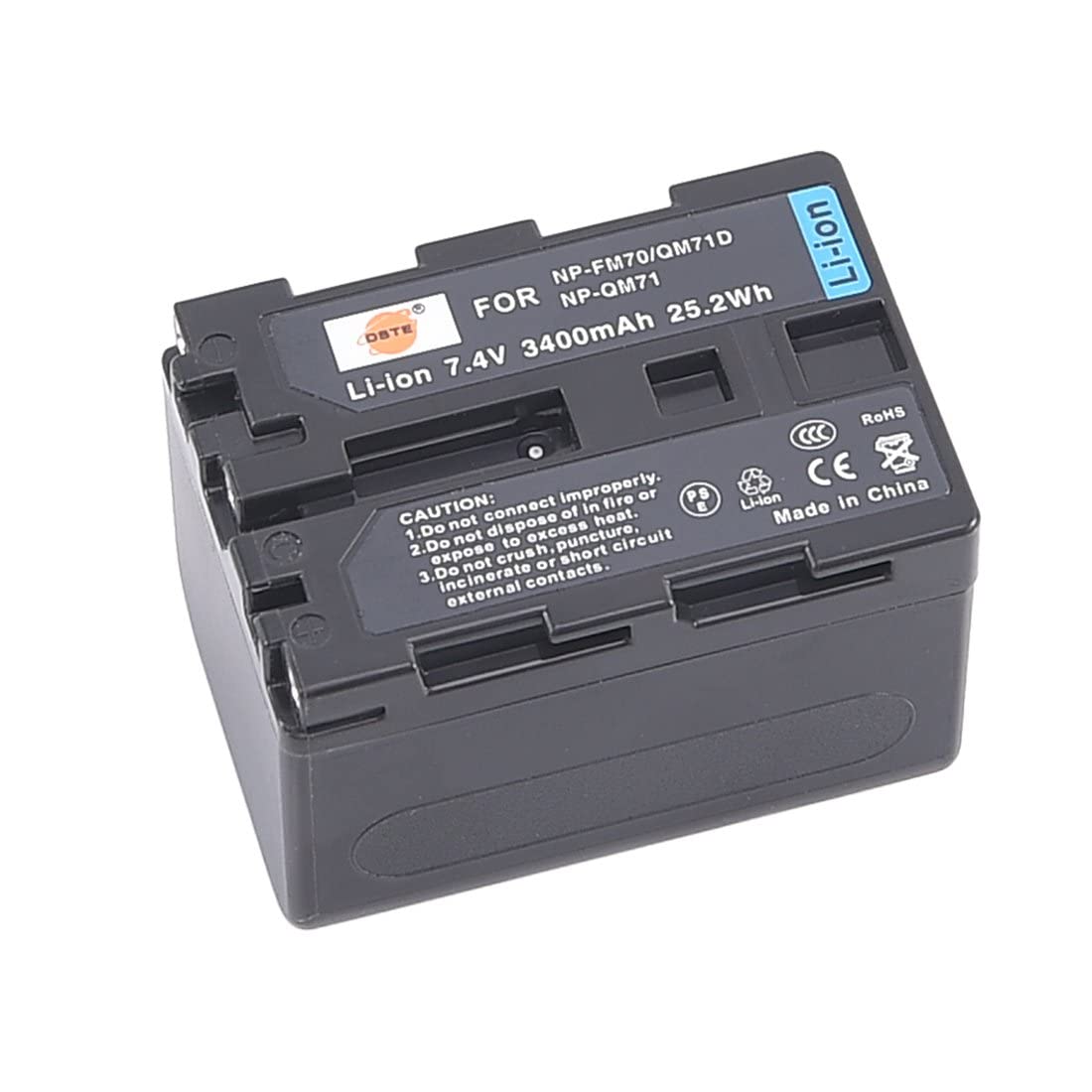 DSTE® NP-QM71D Battery + Charger DC01 for Sony NP-QM70 NP-QM71 NP-QM71D and Sony CCD-TRV107 CCD-TRV108 CCD-TRV118 CCD-TRV138 CCD-TRV150 CCD-TRV228