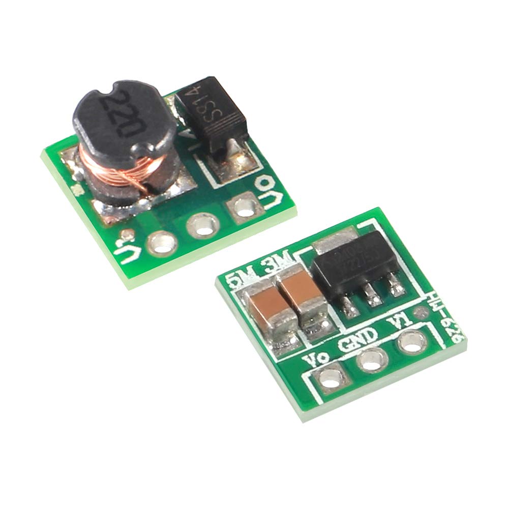 AITRIP 10PCS DC-DC Boost Converter Module, 0.9-5V to 5V Step Up Power Module Voltage Boost Converter Board