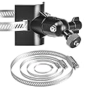 Universal Adjustable Stainless Mount Bracket Outdoor Security Camera 360 Degree Hoop Hose Clamp Pipe Poles Mount No-Drill Holes Compatible
