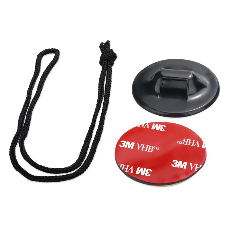 ThtRht 8 Pack Action Camera Safety Tether Anti-Lost Strong Adhesive Sticker Straps Strings for GoPro Hero Insta360 DJI OSMO Action SJCAM AKASO Helmet