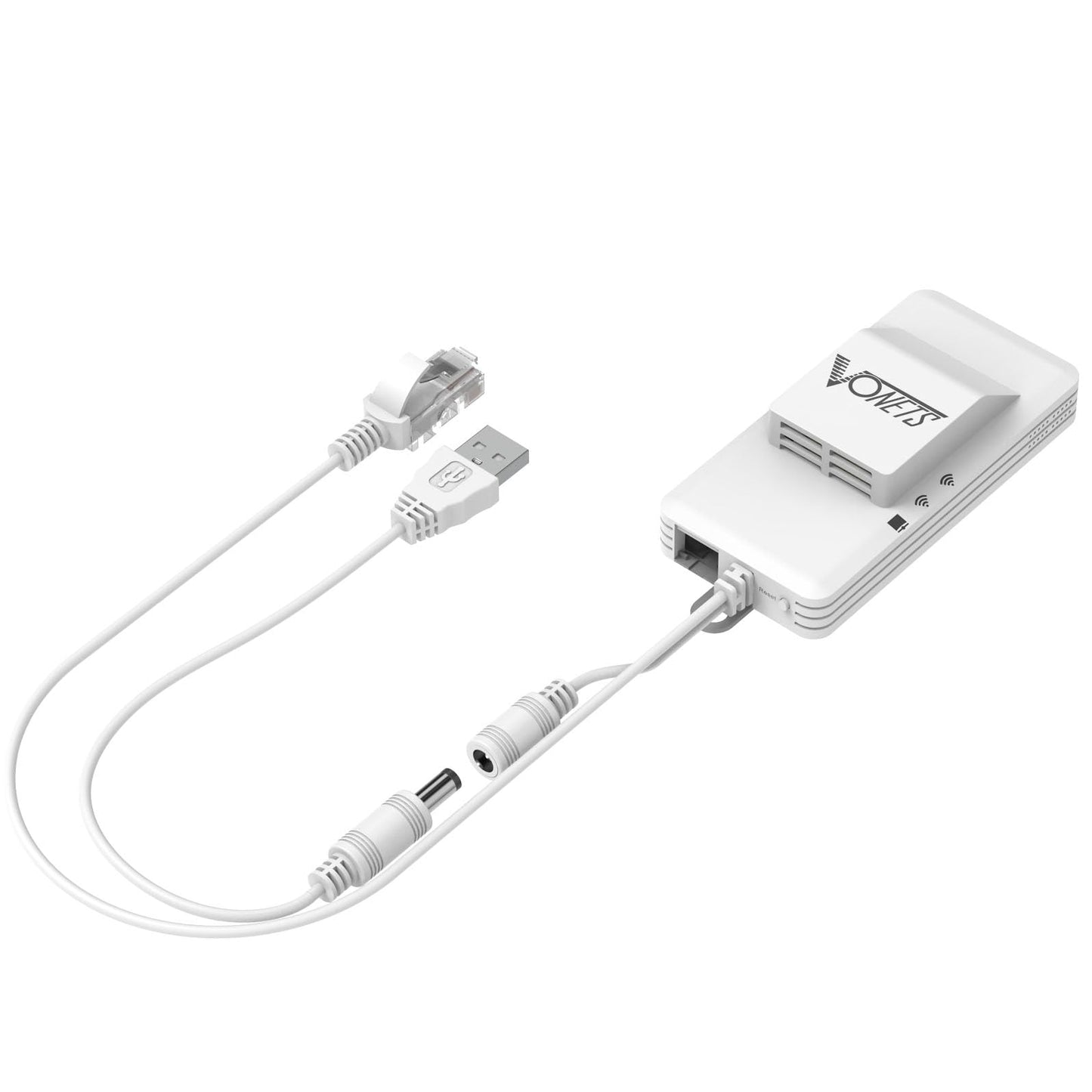 Vonets VAP11AC 2.4G+5G WiFi Bridge/Wireless Repeater/Wired to WiFi Adapter 1200Mbps with RJ45 Ethernet Cable Good Partner for Security System, IP