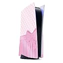MightySkins Glossy Glitter Gaming Skin for PS5 / Playstation 5 - Pink Present | Durable High-Gloss Glitter Finish | Easy to Apply and Change Style |