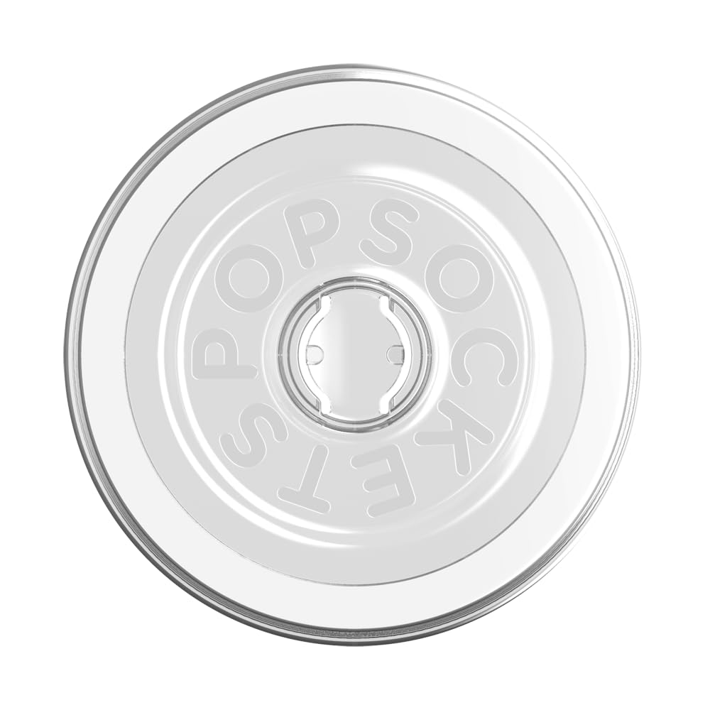 PopSockets Round Magnetic Base Only, Compatible with PopSockets Tops - Clear