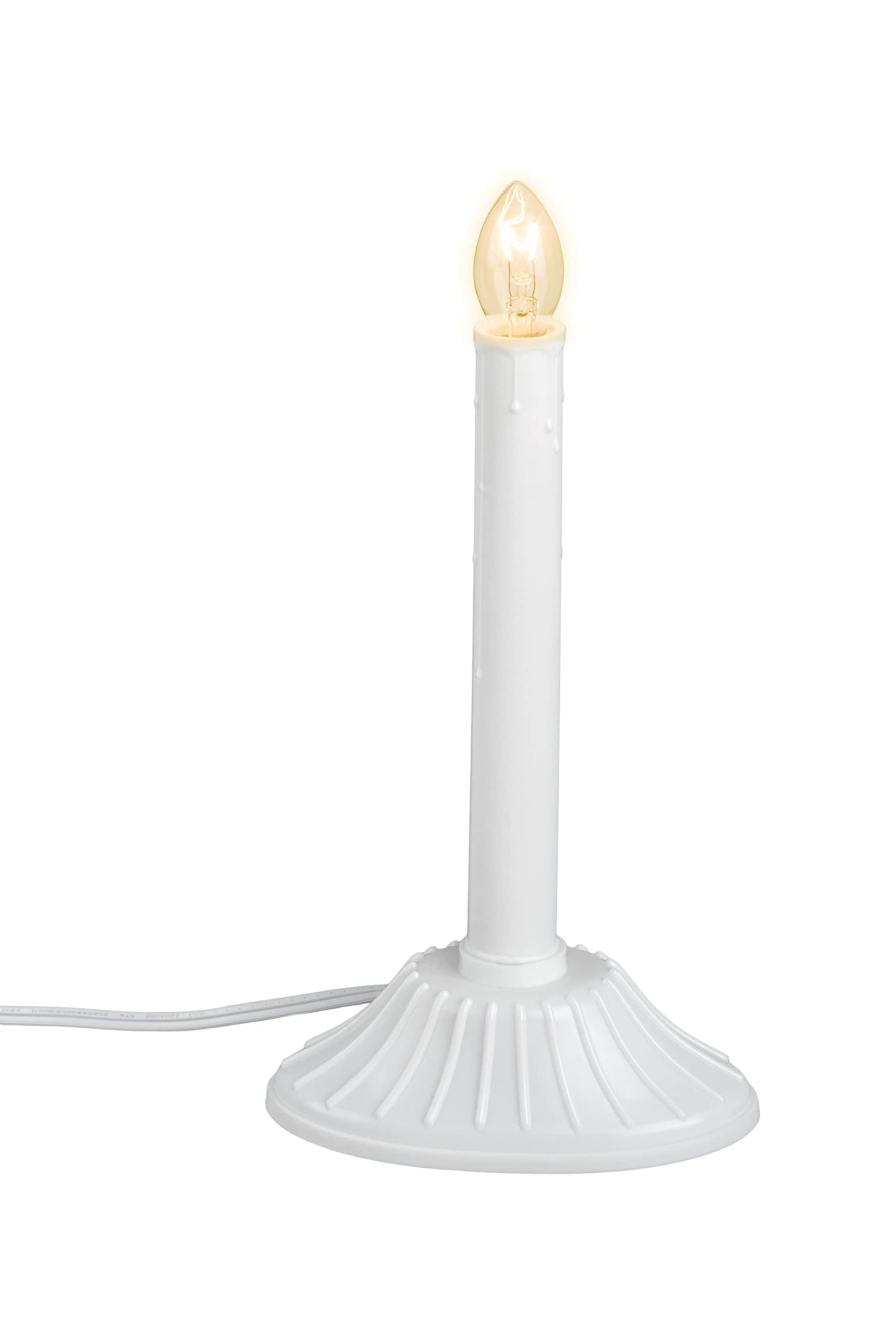Xodus Innovations AC1170-6 Electric Plug in Flameless Candle, White, 10 inches.