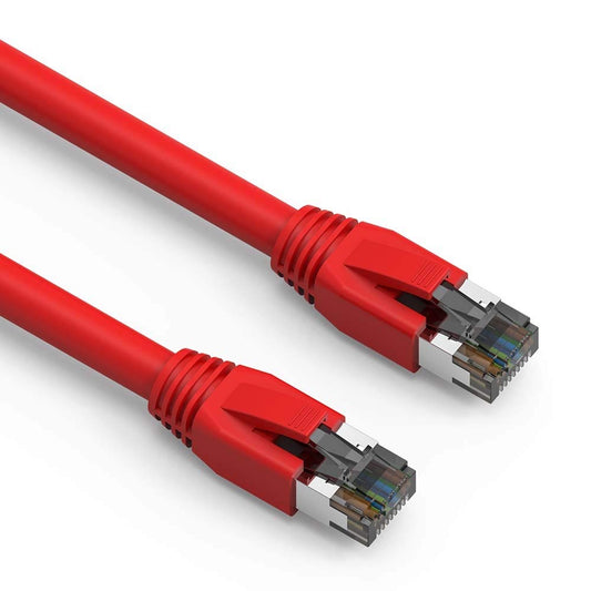 Nippon Labs Cat8 RJ45 3FT Ethernet Patch Internet Network LAN Cable, Indoor/Outdoor, 24AWG - Latest 40Gbps 2000Mhz, Weatherproof S/FTP for Router
