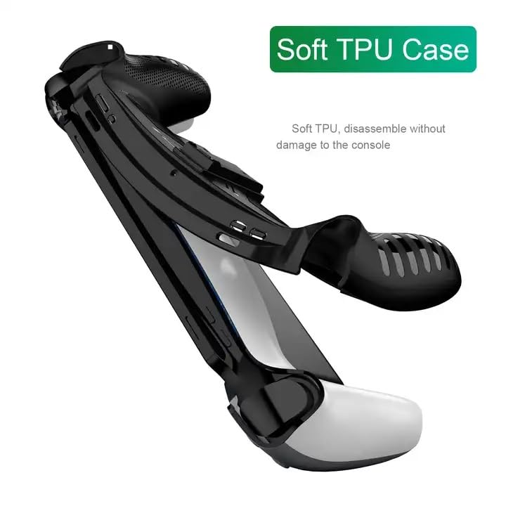 Case with Stand and Screen Protector for PlayStation Portal Remote Player, Protective Cover with Kickstand for PS5 Handeld 2023 Portable Soft TPU