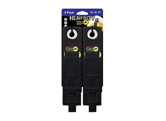 Wrap-It Storage Jjaamm 106-234B Heavy Duty Storage Straps, 6-Pk. Assorted - Quantity 1