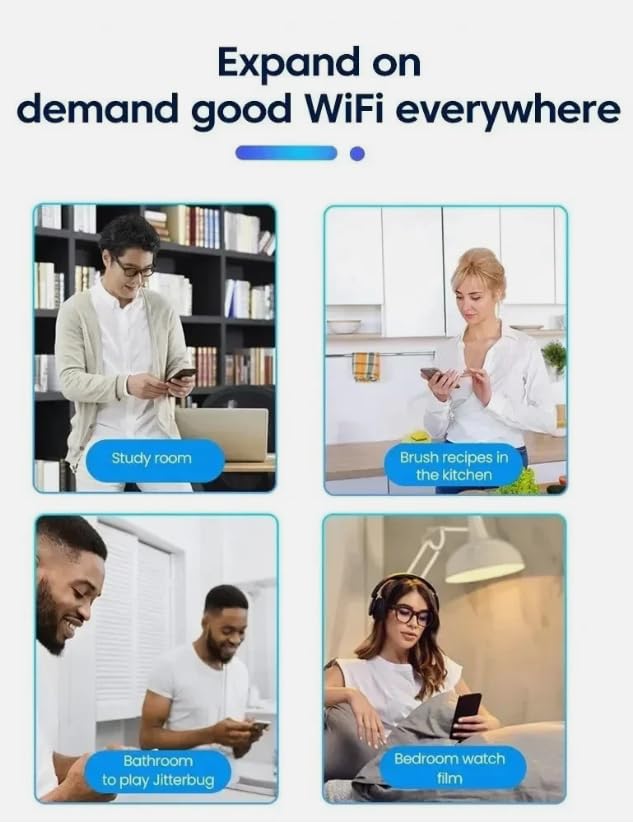 2026 WiFi Extender Signal Booster - 2.4GHz WiFi Booster for Home, Easy Setup