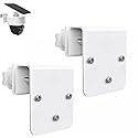 2 Pack Gutter Mount Bracket for Eufy Security SoloCam S340/E30/E42 and 4G LTE Cam S33, Stainless Steel Gutter Mount for Solar Security Camera