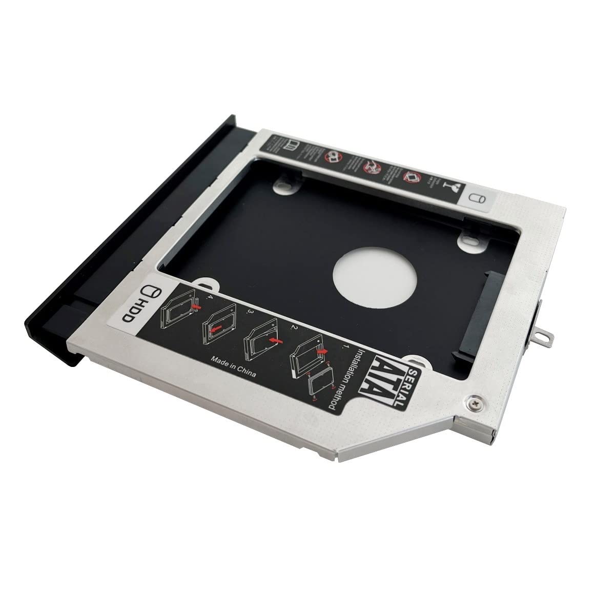 2nd HDD SSD Hard Drive Optical Bay Frame Caddy Tray for Lenovo ThinkPad E540 E531 with Bezel Front Cover Mounting Bracket