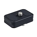 HITHUT PU-25 25mm Universal Quick Release QR Plate Mini Plate Compact Camera Mount for Tripod Monopod Ball Head DSLR Camera, Arca-Swiss Compatible