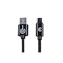 Custom Controllerzz Braided USB-C Cable - 9 Feet / 3 Meters - Connection & Charging Cable for Xbox Series X/S Controllers, PS5 Controllers, Elite