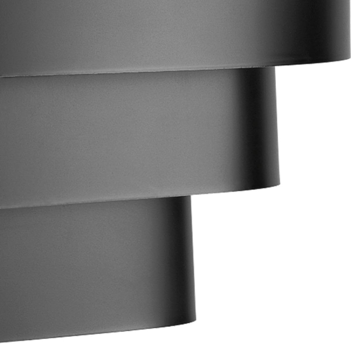 Progress Lighting 1-Light Louvered Wall Sconce Light Fixture, 7 in. Tall, Black, P7103-31