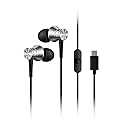 1MORE 2-Pack Piston-Fit Headphones, USB-C in Ear Ear Buds with Mic, Wired Earbuds, Noise Isolation, Control Button, Comfortable Earphones for iPhone…
