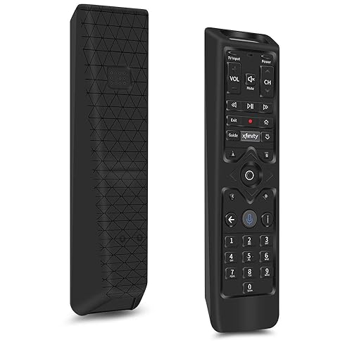 Silicone Protective Case for XFinity XR15 Voice Control Remote, Compatible Case Holder with Shock Bumper and Battery Cover - Black
