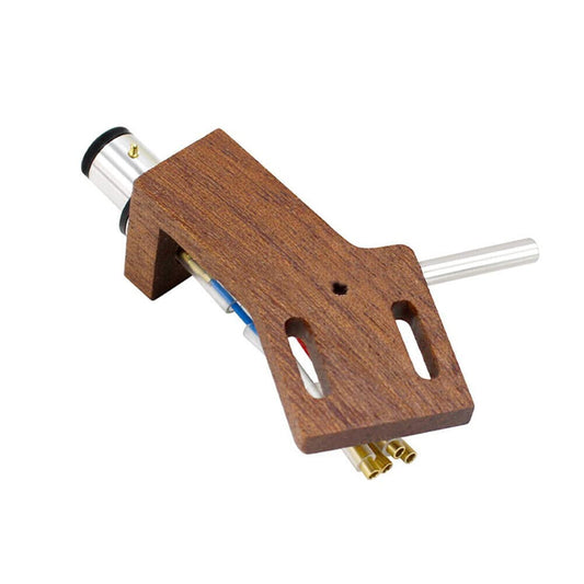 Wood Cartridge Phono Stand With Cable Leads For Turntable Phono Headshell Phono Needle Vinyl Player Cartridge Record Phonograph Holder Turntable