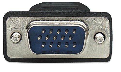 Manhattan HD15 VGA M/M Cable, 1.8 M VGA Cable Black 1.8 M VGA (D-Sub); VGA (D-Sub); VGA (D-Sub); VGA (D-Sub); Nickel (1.8 m, 1.8 m, Black, Male/Male)