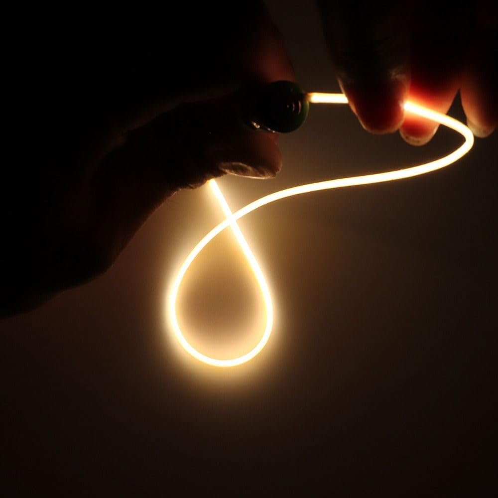 Kopida 3V Edison Bulb LED Filament Flexible Filament Cob Flexible Lamp Parts, 11.81 inch Edison Bulb DC3V Cob LED Filament Flexible Lamp Parts 2200k