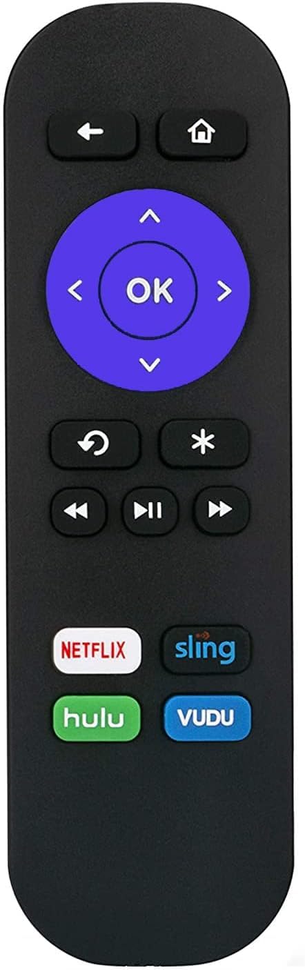 Smartby Remote Control for Roku 1, Roku 2, Roku 3, Roku 4 (HD, LT, XS, XD) Streaming Player, for Roku Premiere, for Roku Box?NOT for Stick or TV?