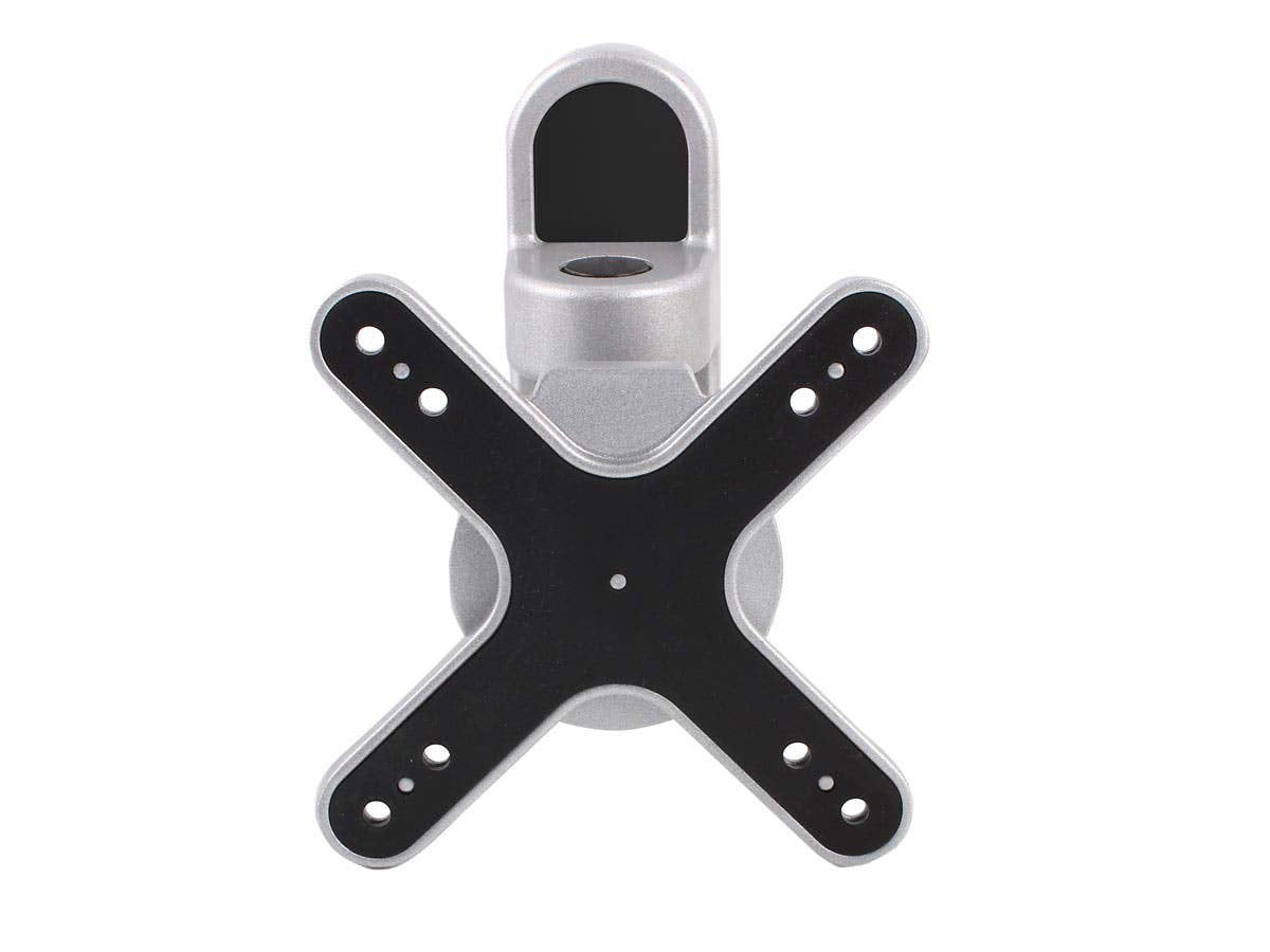 Monoprice Pivoting Tilt TV Wall Mount Bracket - for TVs 13in to 27in Max Weight 33lbs VESA Patterns Up to 100x100 Rotating UL Certified, Silver